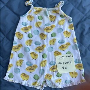 Kate Quinn ruffled spaghetti strap shortie, 6-12 months